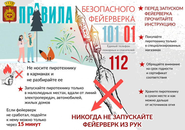 Правила безопасного фейерверка